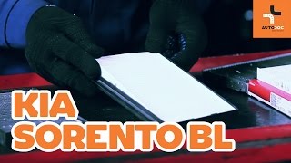 Como substituir Filtro de pólen KIA SORENTO I (JC) - vídeo guia