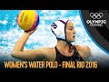 Usa vs ita  womens water polo final  rio 2016 replays