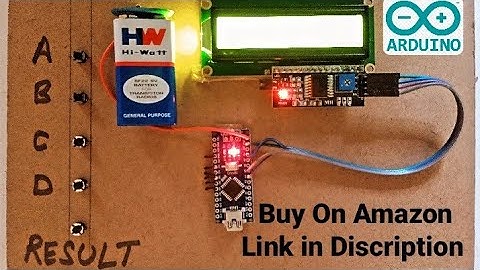 Electronic voting machine with arduino