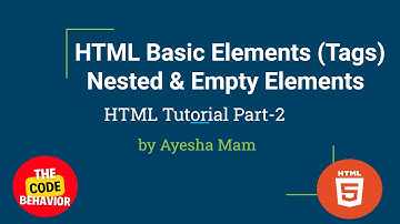 Mastering HTML Elements: Understanding Nesting and Empty Elements in Web Development | Part-2