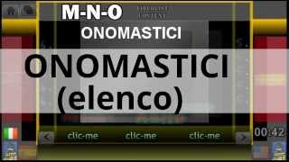 ONOMASTICI (ELENCO) - ONOMASTICA - Santo del giorno - Santo di oggi - calendario - almanacco