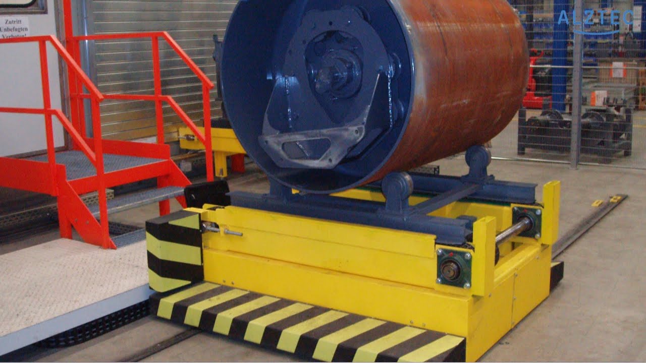 Schwerlastfördertechnik im Einsatz: Verteilerwagen & Kettenförderer I Alztec Sondermaschinenbau