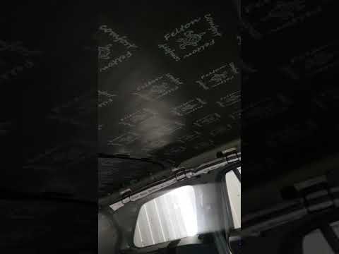 Skoda Kodiaq - оклейка верхней части черной глянцевой пленкой Oracal 970, бронирование, шумоизоляция