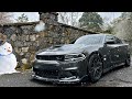 Dodge charger rt pov drive through a blizzard lost control 