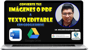 CONVIERTE  cualquier IMAGEN o PDF en TEXTO EDITABLE con GOOGLE DRIVE