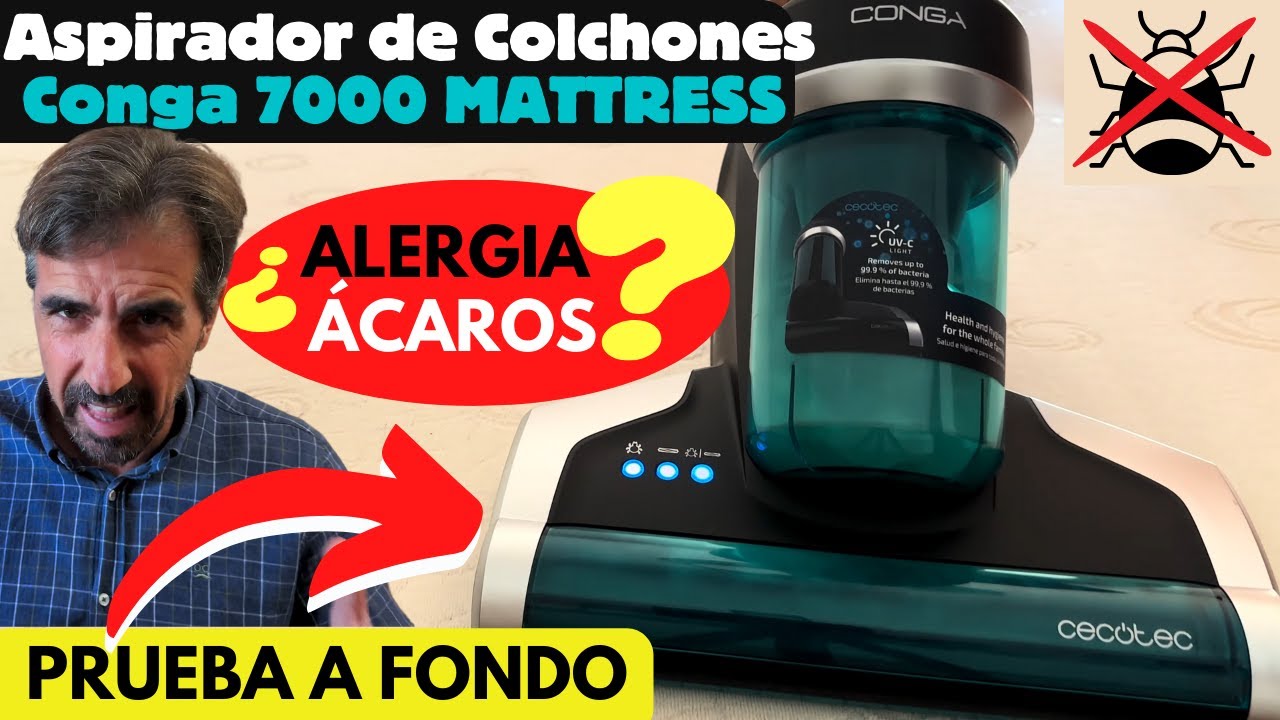 ASPIRADORA ANTIÁCAROS de Colchones Conga 7000 MATTRESS Cecotec