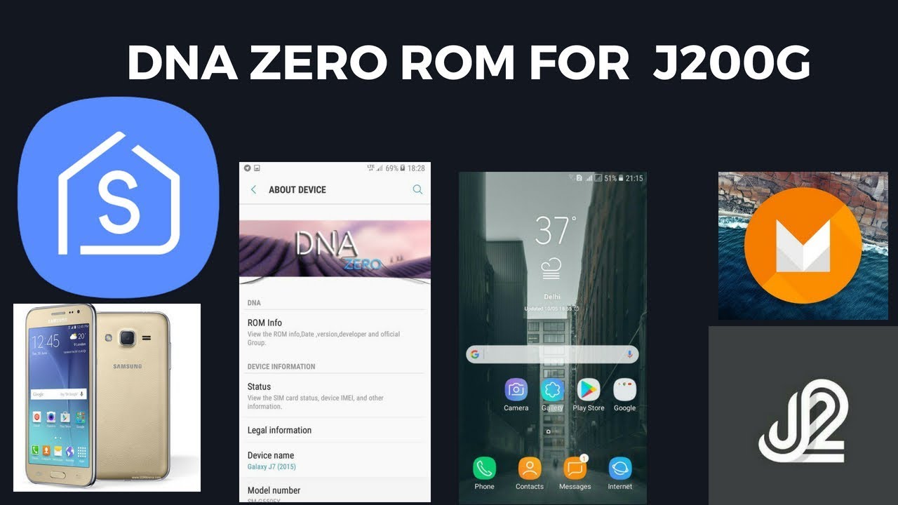 DNA ZERO ROM For Samsung Galaxy J2 J200G - YouTube