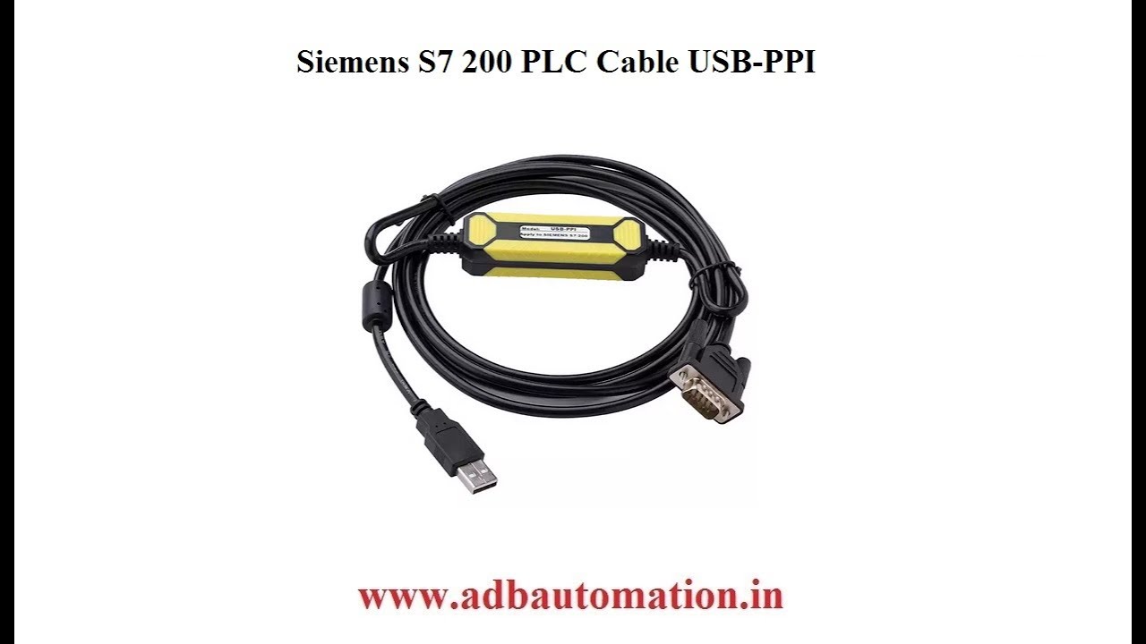 Siemens S7 200 PLC Cable - YouTube