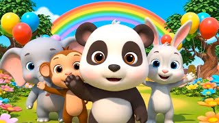 Cute Baby Panda Friends | Happy Kids Cartoon | Learning & Fun 🐘🐰🐯 screenshot 3