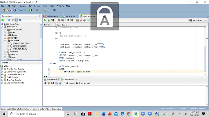 SQL 1: 11. Creating a simple stored procedure that will display multiple records using a cursor