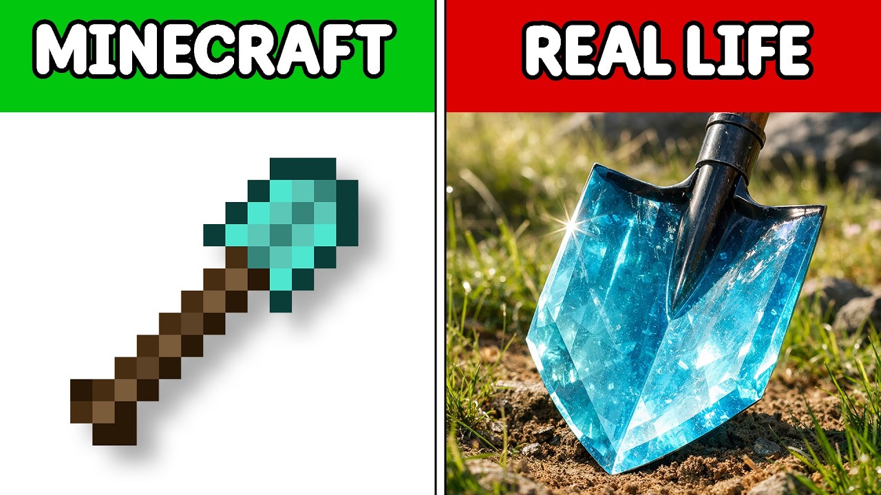 Minecraft VS Real Life – When Game Items Become 100% Real!
