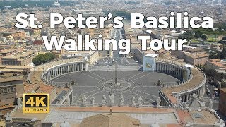 St. Peter's Basilica Tour - 4K - with Captions (2017)