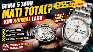Seiko 5 7009 completely dead, back to working normally after overhaul and replacement of pawl and...