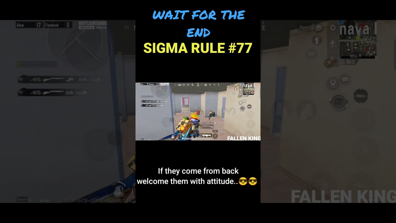 Sigma Rule but its pubg 😎😎🔥