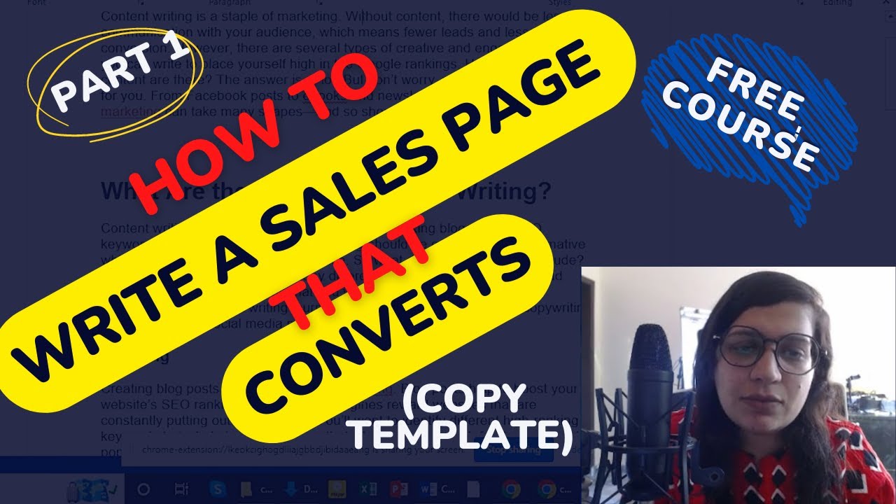 Copywriting Tutorial: How to Write a Sales Page That Sells (Copy ...
