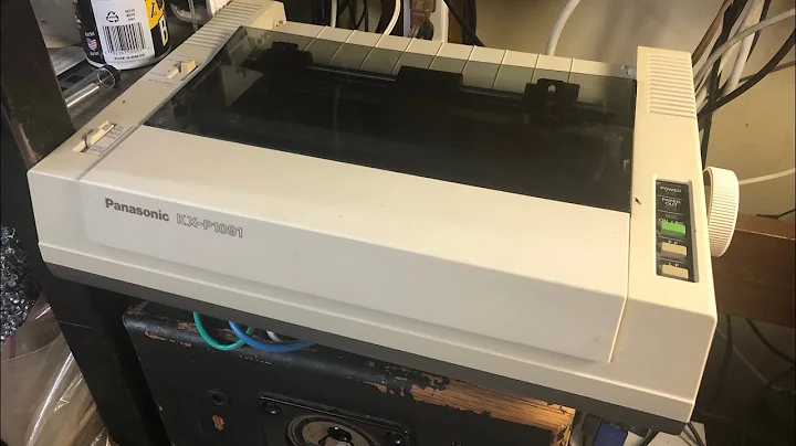 Panasonic KX-P1091 printing test sheet (all 3 text modes)