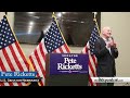 Nebraska U.S. Senator Pete Ricketts speaks at The Chocolate Bar on Wednesday