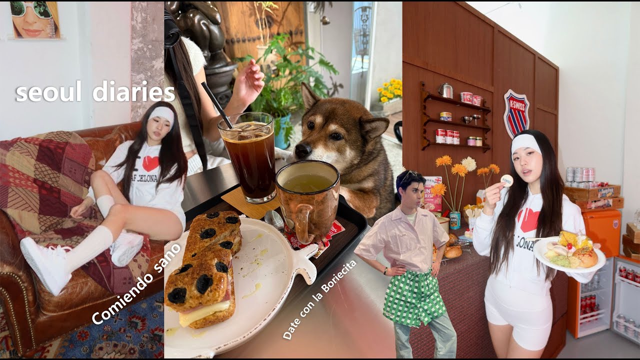 vlog l mis dos mejores amigos se conocen (James y Jimin 👯‍♂️) probando toda la comida coreana 🍴