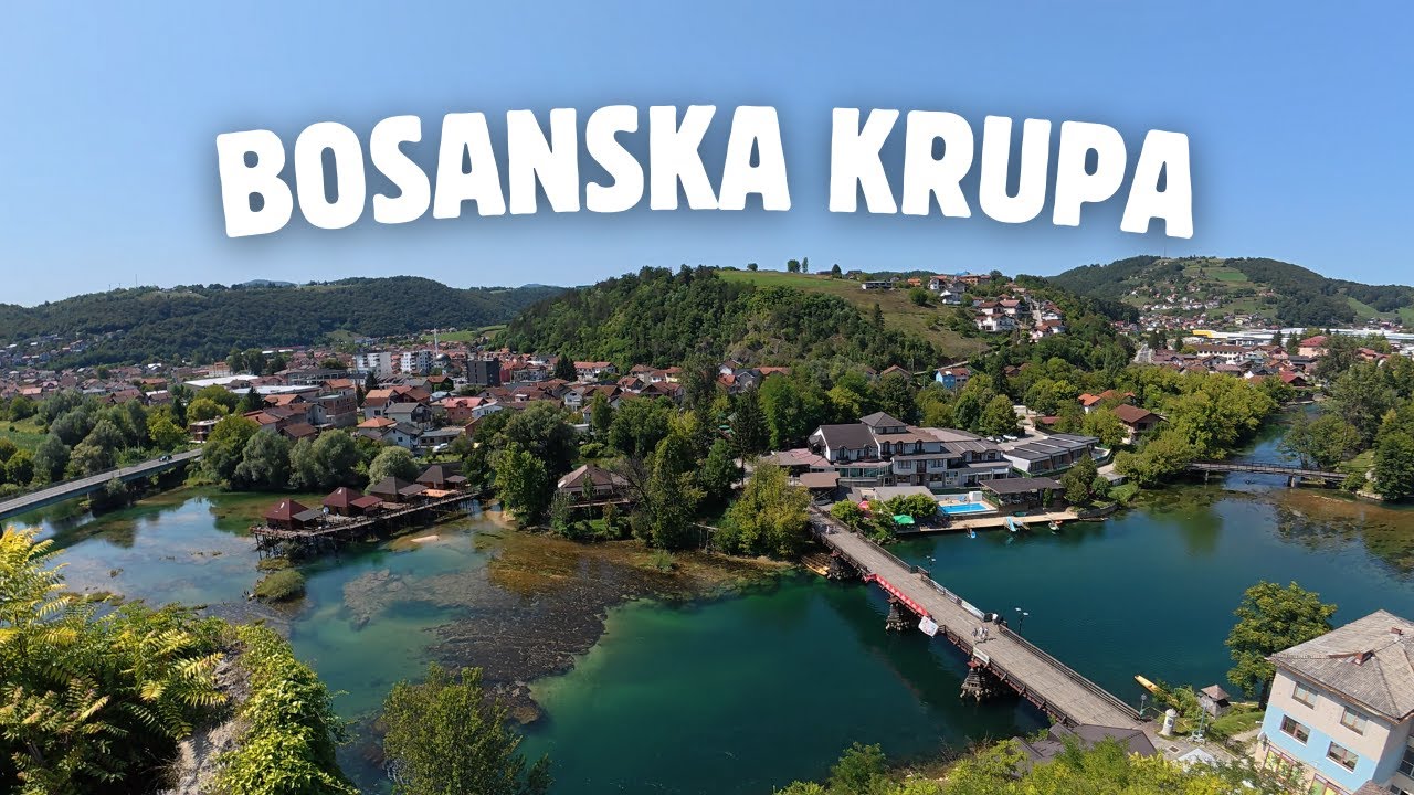Šetnja kroz BOSANSKU KRUPU – Tvrđava, reka UNA, Mostovi i Centar Grada | Walking Tour 4K