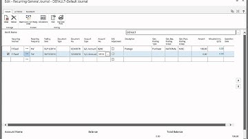 Journals - Create Reversing and Recurring Entries