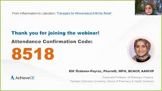 From Inflammation to Liberation:Therapies for Rheumatoid Arthritis Relief – Live Webinar on 05/11/26