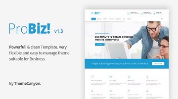 ProBiz! - Multipurpose Business Template | Themeforest Website Templates and Themes