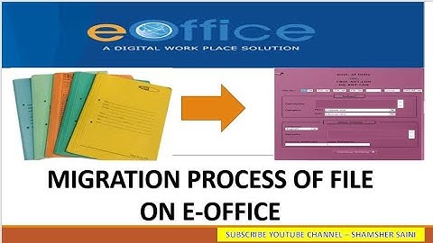 Migration Process of physical and old files to upload on e-office. #eoffice #MinistryofFinance #CBIC