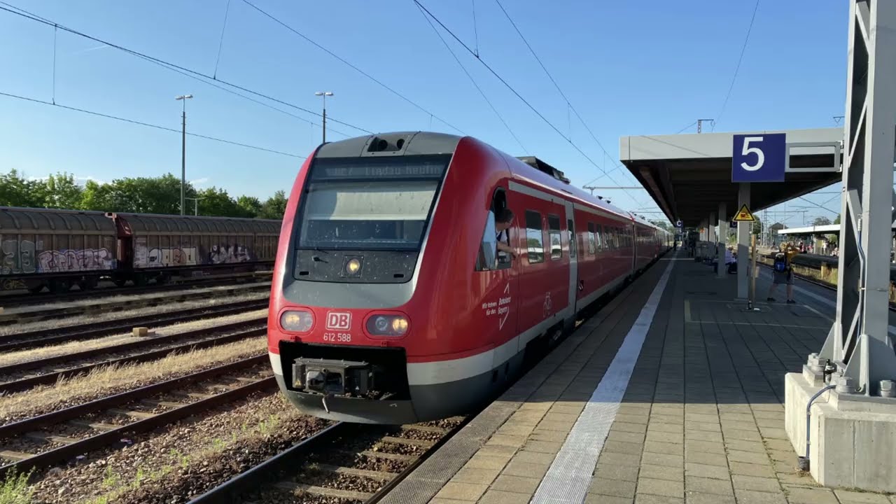 Allgäu-Franken-Express 612er als RE7 von Nürnberg nach Buchloe mit FETTEM SOUND und Vmax. 160 km/h