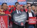 Demo Berlin für Stahl IG Metall 12 Juni 2026 mehr als 1700 Teilnehmer, mit Politiker Bodo Ramelow