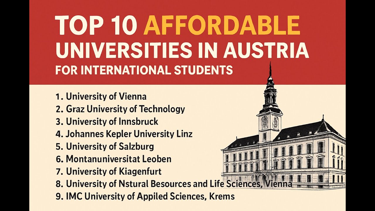 Top 10 Affordable Universities in Austria for International Students ...