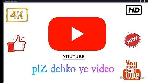 Youtube logo using turtle module in python using vs code