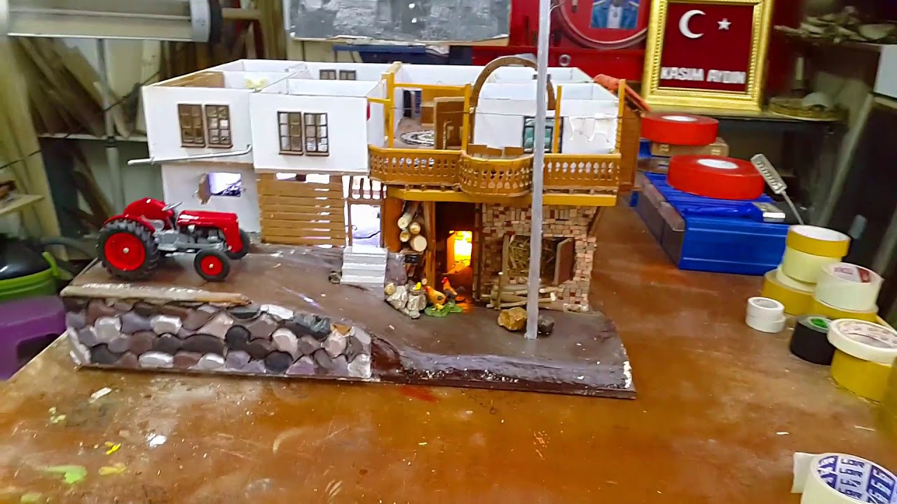 Ali Temiz dedemizin evi Maket ev yapımı YouTube