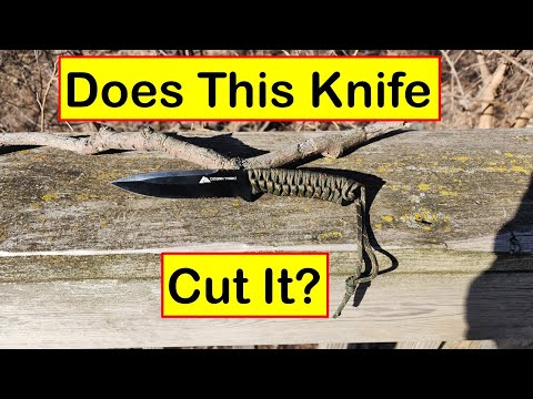 Testing The 5032 Ozark Trail Paracord Knife and Fire Starter