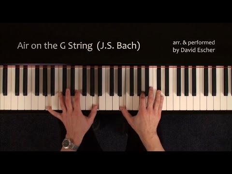 Air on the G String (J.S. Bach)  - Piano -  Tutorial view