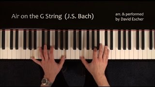 Air on the G String (J.S. Bach)  - Piano -  Tutorial view chords