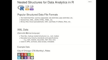 Nested Structures for Data Analytics R