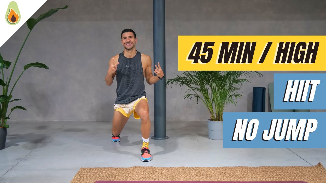 HIIT NO JUMP a Corpo Libero (45 Minuti) – Allenamento Brucia Grassi 🔥