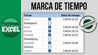 MARCA DE TIEMPO o TIMESTAMP en Excel ⏱ screenshot 1