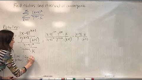 Calculus II: Radius and Interval of Convergence for Power Series