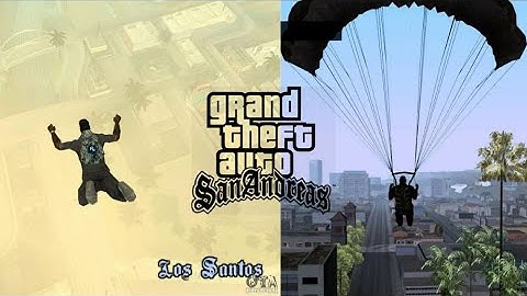 Open Parachute in GTA San Andreas - (Parachute Open Button)
