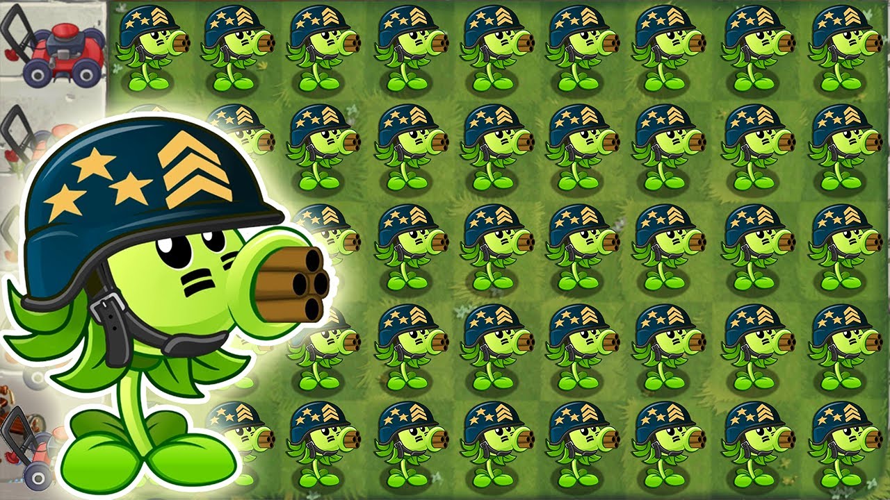 Plants vs Zombies 2 New Premium Plant - Mega Gatling Pea - Pvz2 Version ...