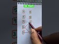 Draw a checkered path with number 1 to 10 #drawing#line#shorts#maths#quiz#funny#games