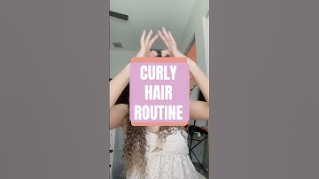 CURLY HAIR ROUTINE #curlyhair #curlyhairroutine #hairroutine #hairtok #hair #hairtutorial