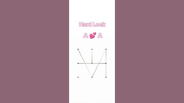 A♥️A pattern lock style #trending #youtubeshorts #viralshorts #mobile me pattern lock kaise lagaen.