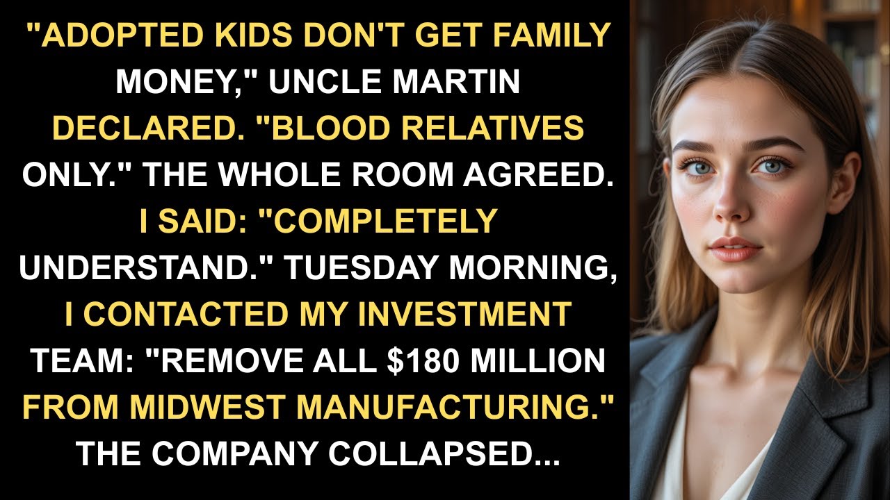 At the Family Meeting, My Uncle Announced 