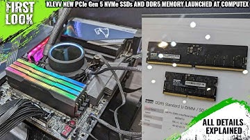 KLEVV New PCIe Gen 5 NVMe SSDs And BOLT/CRAS V RGB Series DDR5 Memory Launched At Computex 2023