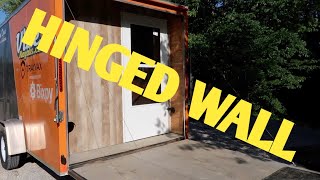 Enclosed Trailer Modification : Added a Hinged Rear Wall with Door