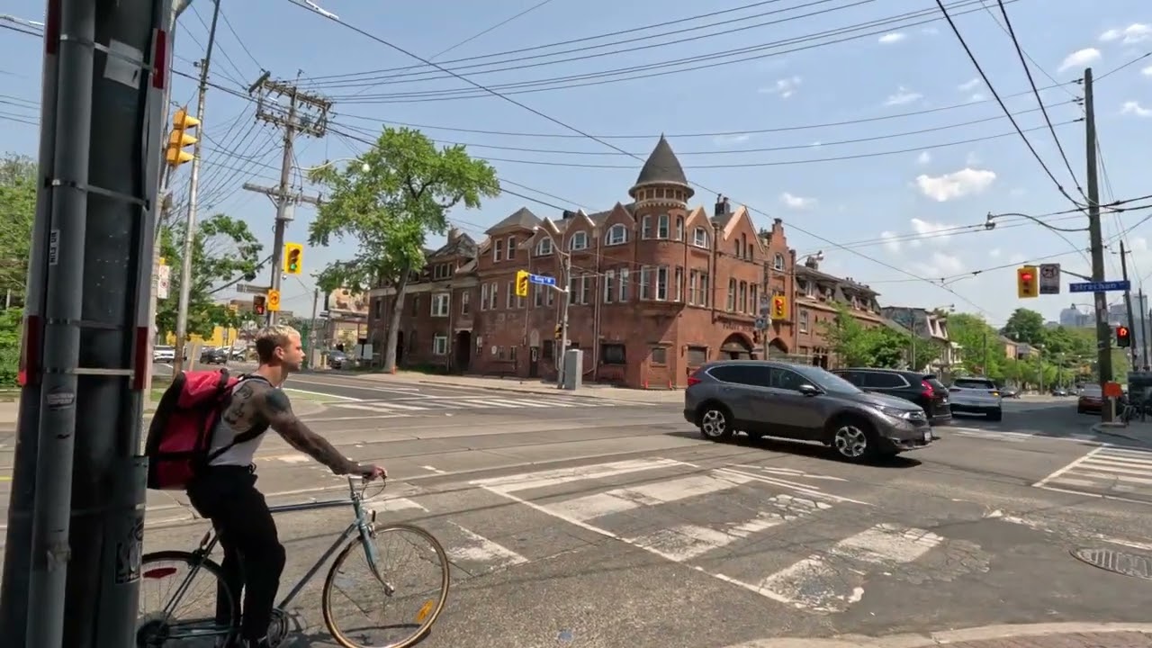 downtown Toronto King street and Strachan ave