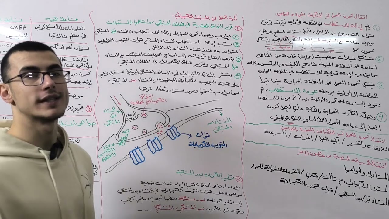 مراجعة الدرس 6 عصبية