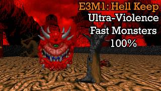 Doom - E3M1 Hell Keep UV Fast Monsters 100%